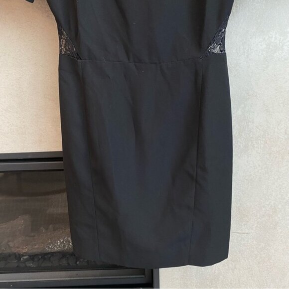 Sandro Black Dress With Lace Detail on Back, Size 2 - Picture 5 of 9